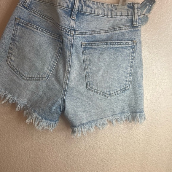 Light Blue Denim Shorts - Picture 3 of 8